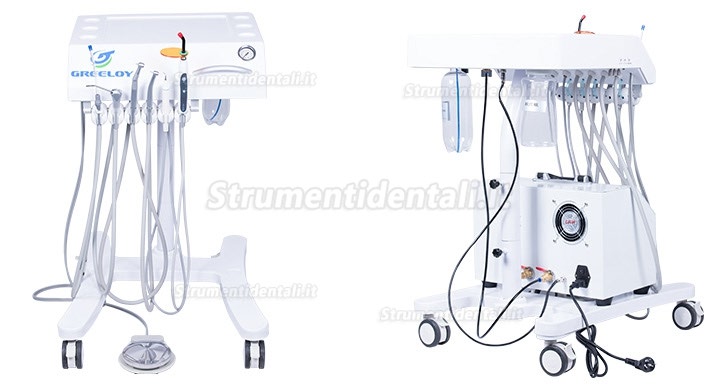 GREELOY® GU-P302 Portastrumenti per unità odontoiatriche + GU-P300 compressore d'aria