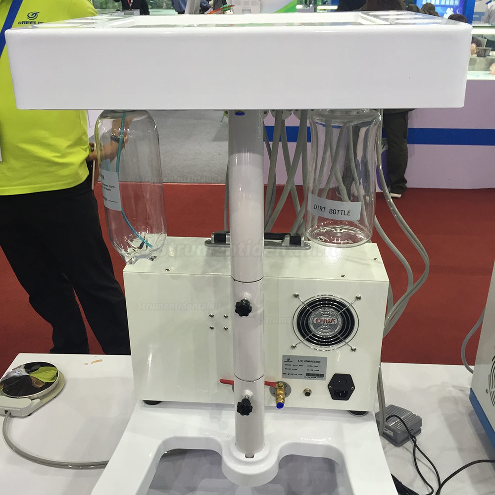GREELOY® GU-P302 Portastrumenti per unità odontoiatriche + GU-P300 compressore d'aria