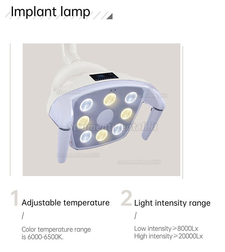 Poltrona per impianti dentali integrali Gladent® GD-S350 per studio dentistico