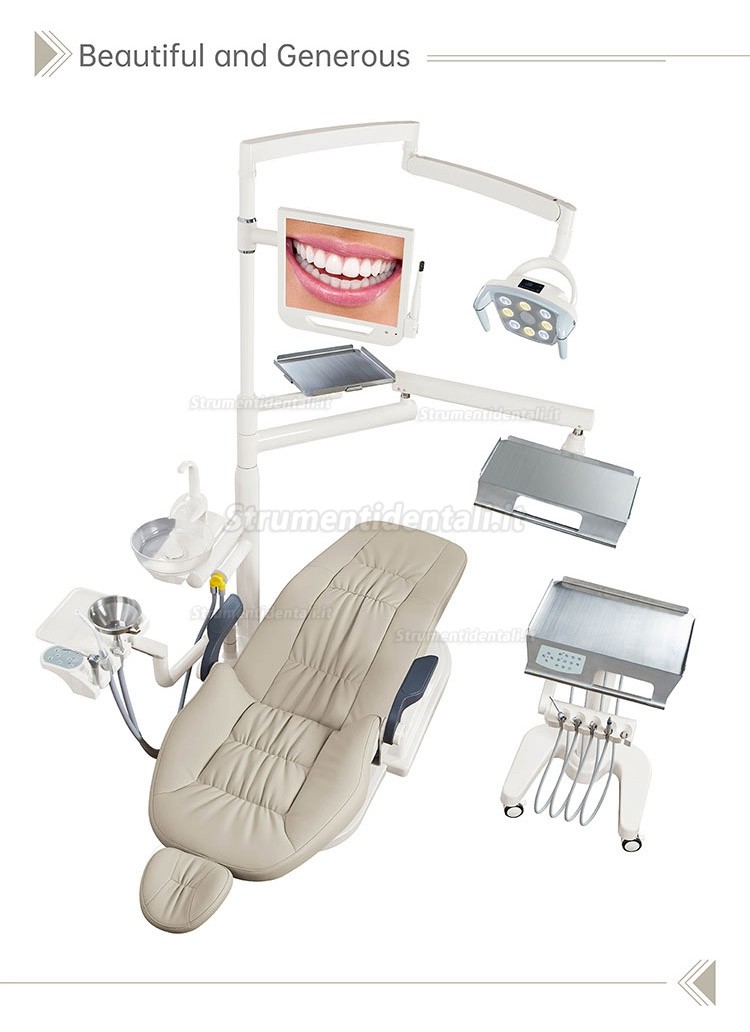 Poltrona per impianti dentali integrali Gladent® GD-S350 per studio dentistico