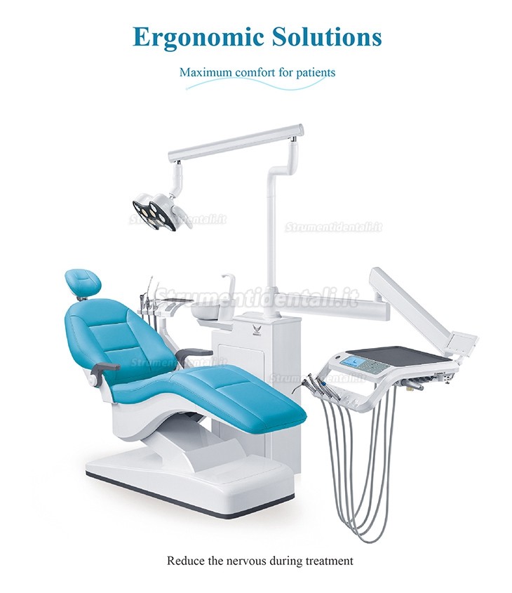 Gladent® GD-S450 Poltrona odontoiatrica integrale con scatola per unità fissa a pavimento