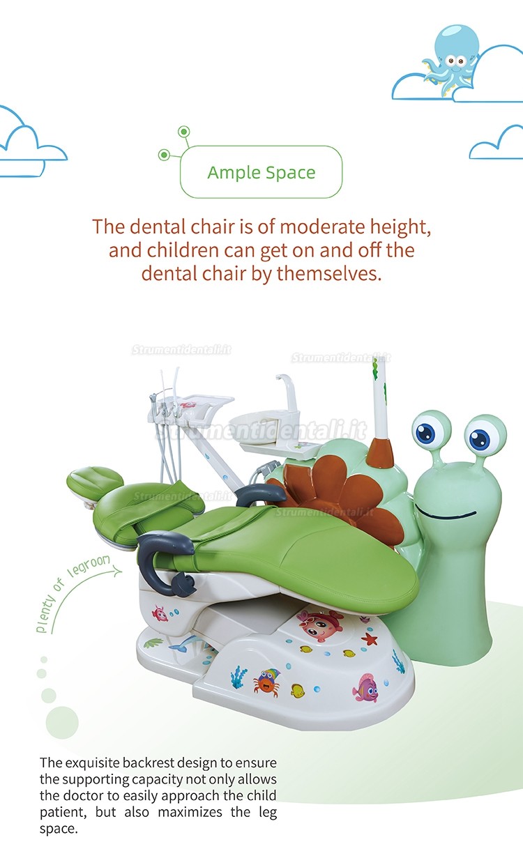 Poltrona odontoiatrica elettrica per bambini / Riunito odontoiatrico per bambini Gladent® GD-S800