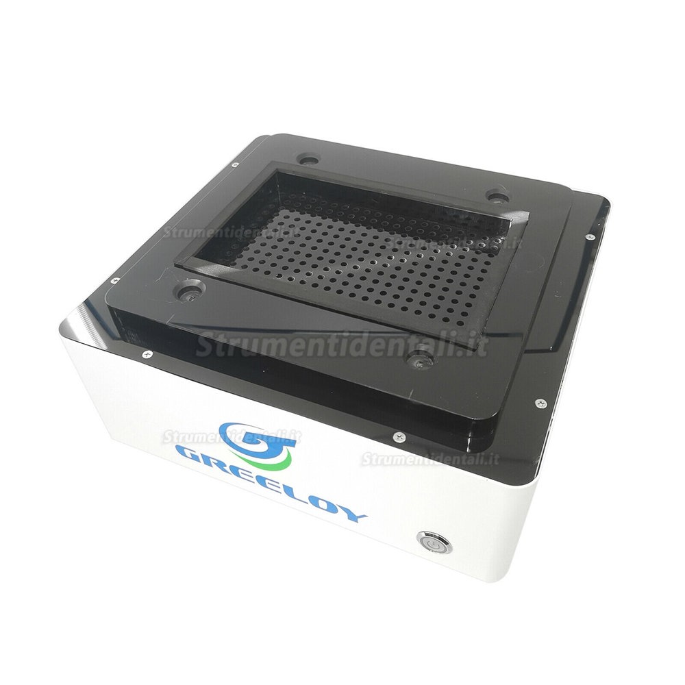 Greeloy 60W Aspiratore da banco per laboratorio con filtro e luce a led