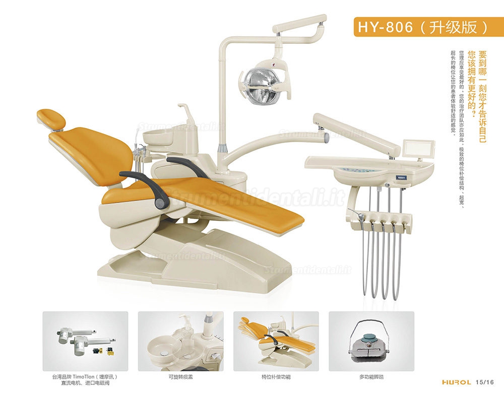 HY® HY-O-806-1-PU Poltrona dentista con Certificato CE