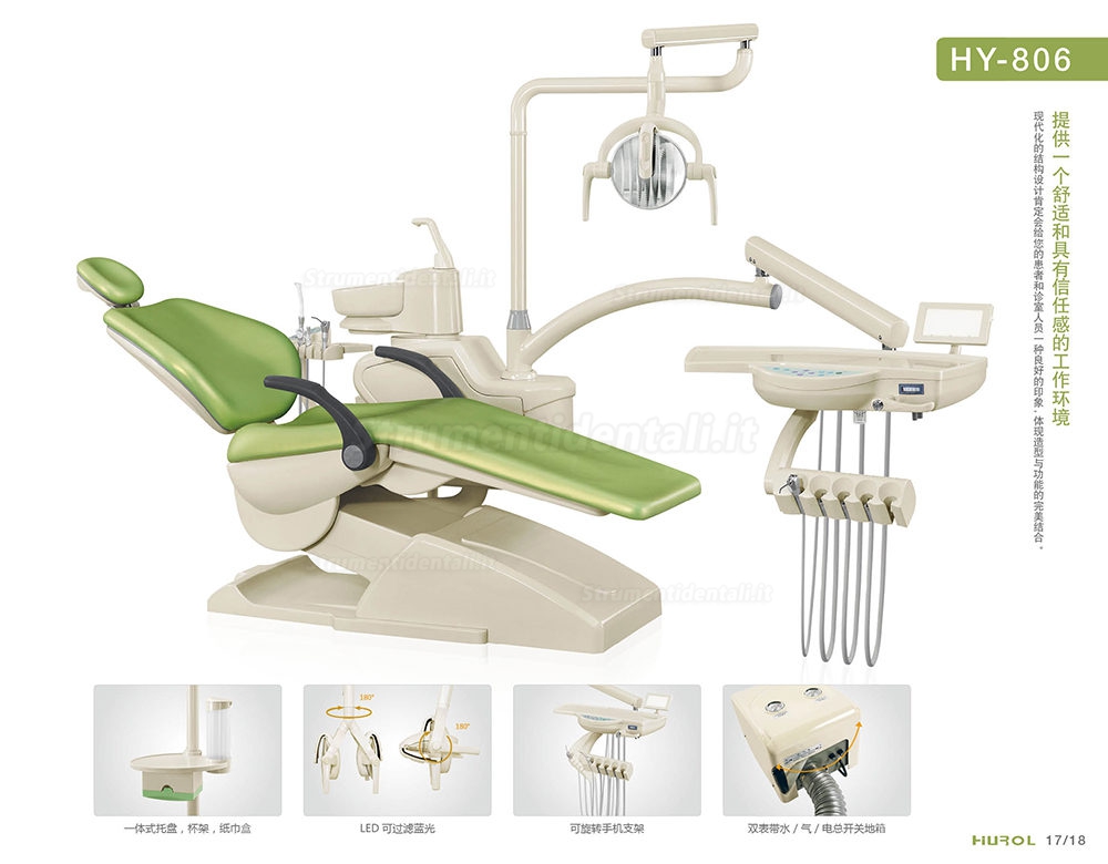 HY® HY-O-806-PU Poltrona dentista con Certificato CE