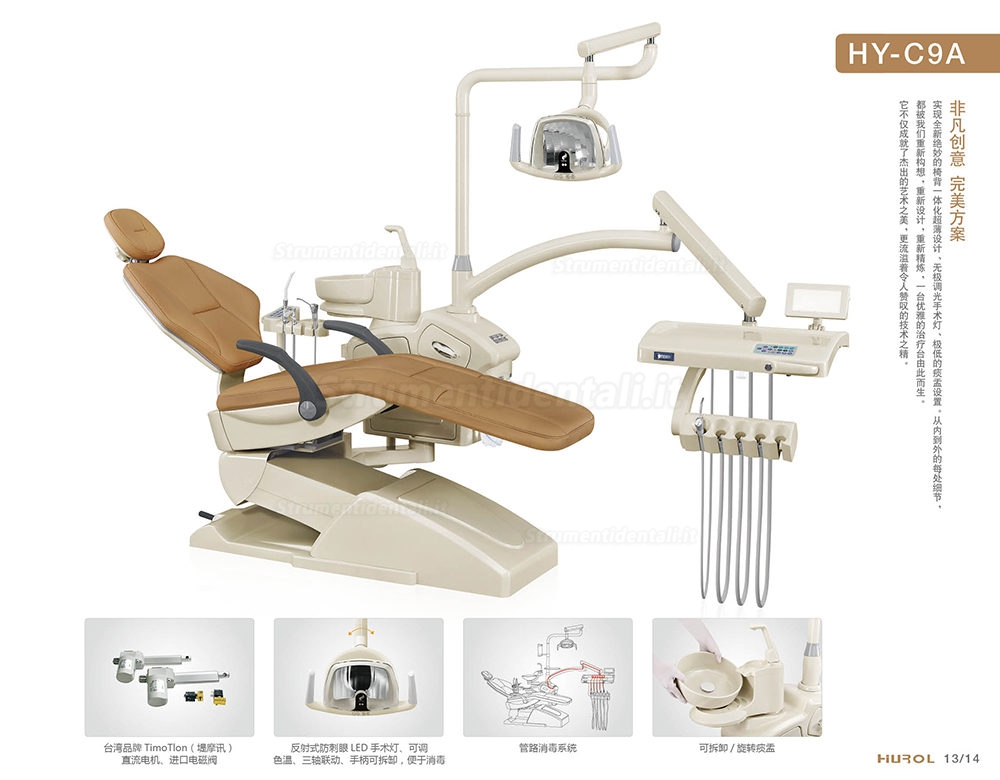 HY® HY-O-C9A-ZP Poltrona dentista con Certificato CE