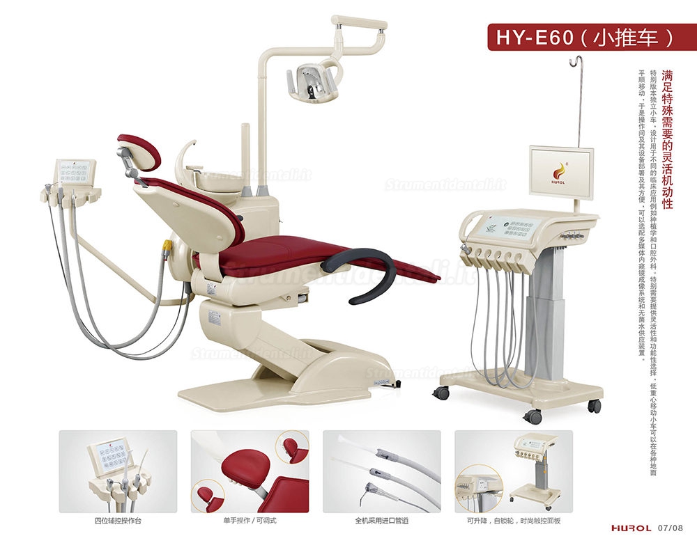 HY® HY-O-E60TC-A Poltrona dentista con Certificato CE per mancino