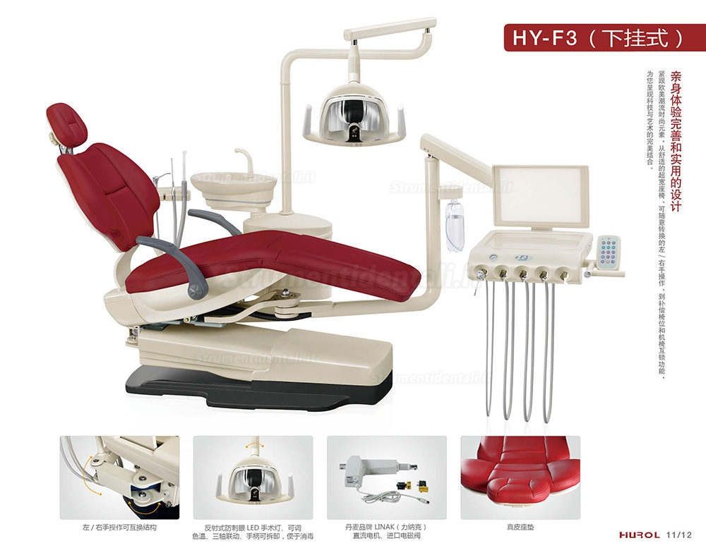 HY® HY-O-F3X-ZP Poltrona dentista con Certificato CE