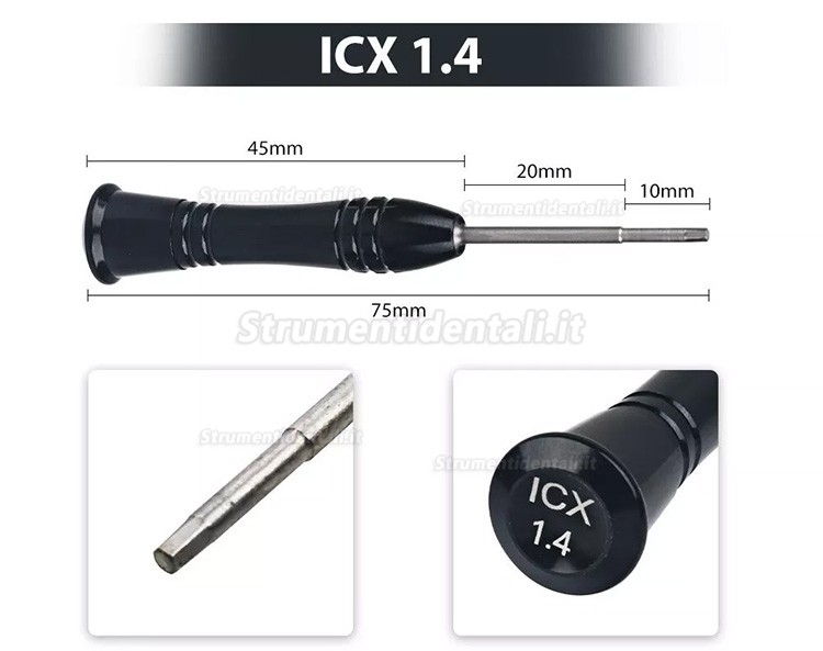 10 pezzi/kit Kit Cacciavite universale per impianti dentali, Strumento per impianti dentali