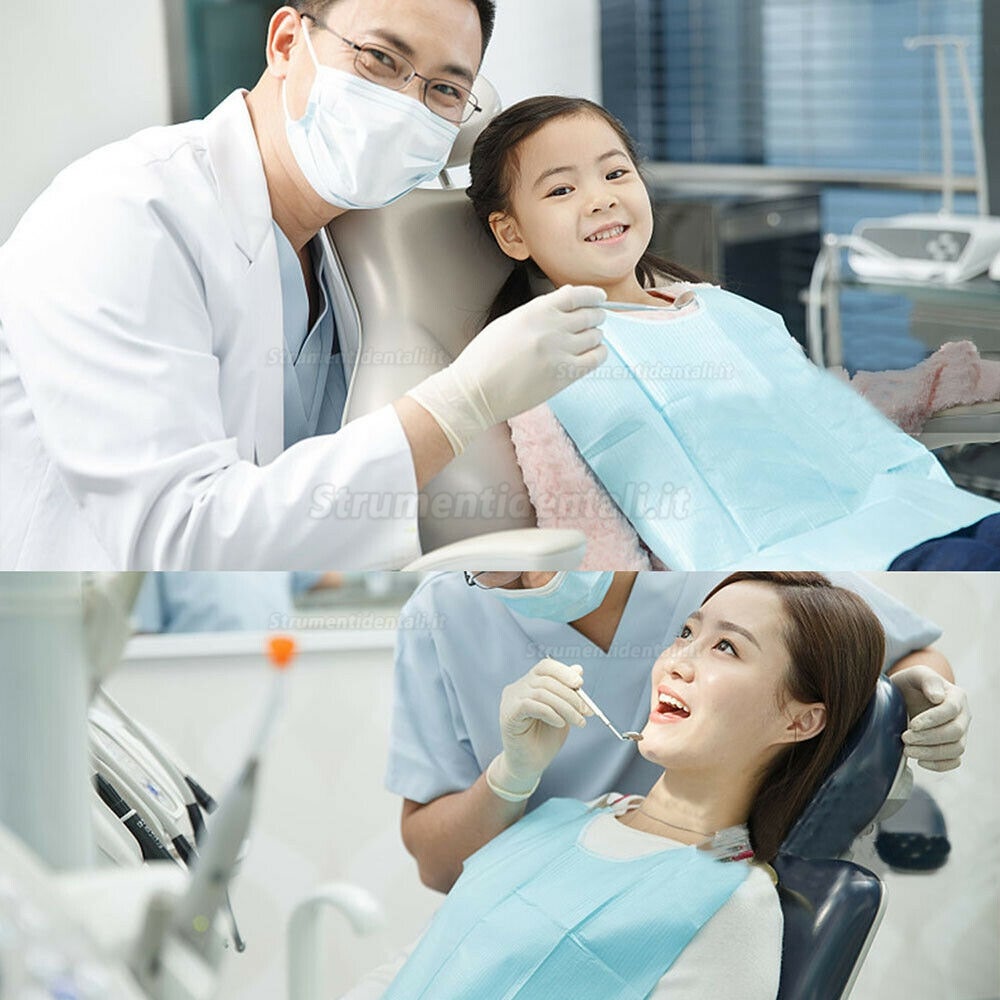 300 Boccagli Dentali Monouso Impermeabili Per Il Trattamento Dell'Igiene Orale