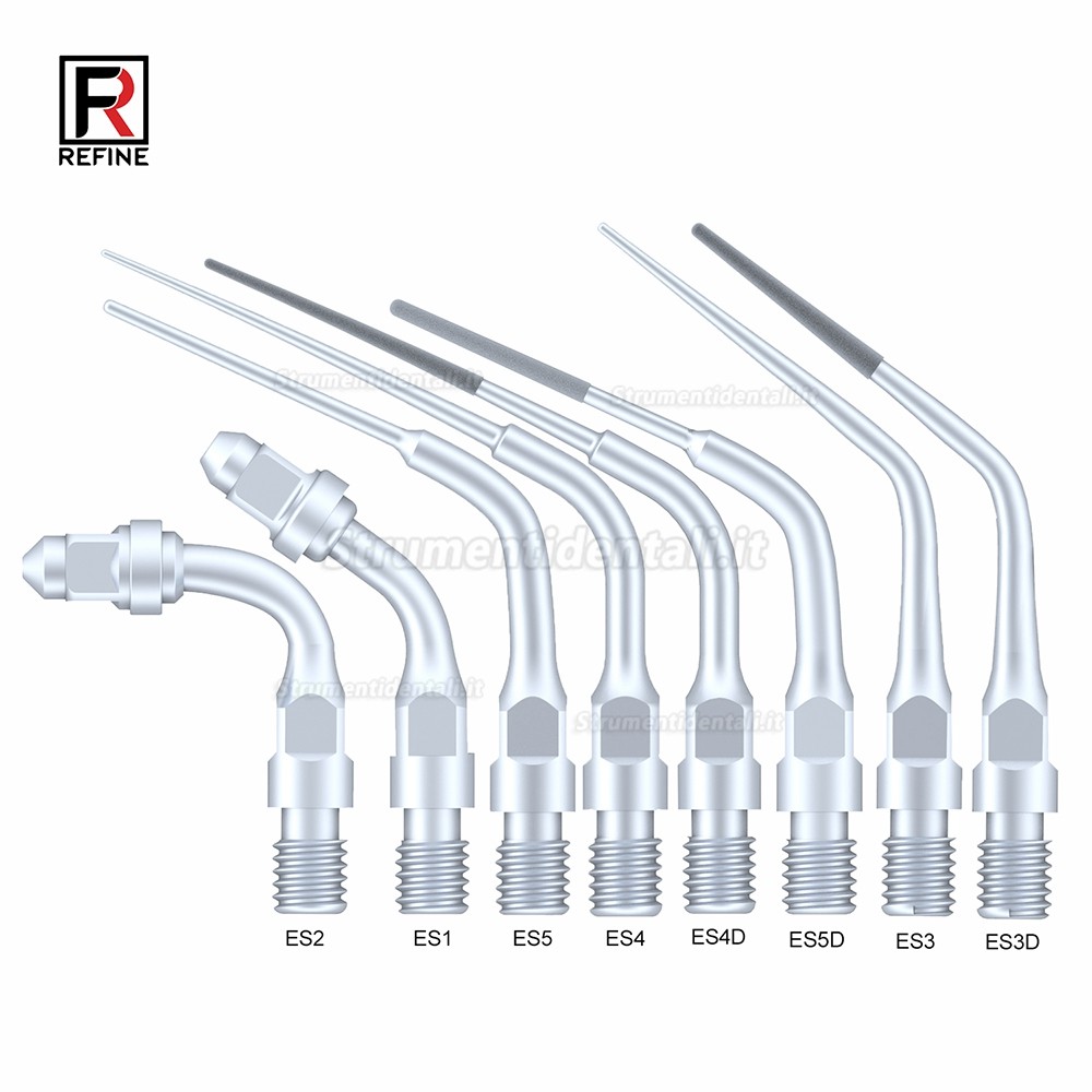 5Pz Refine® Inserto per ablatore pneumatico ES3D ES4D ES5D ES10D ES14 ES14D ES15 ES15D compatible con Sirona Air Scaler