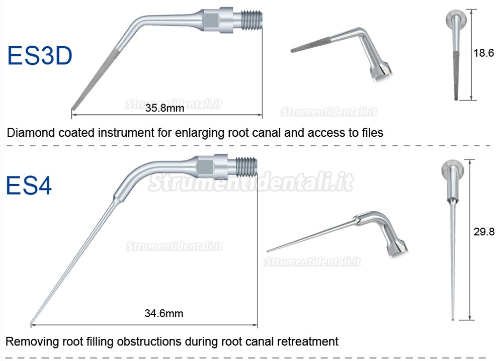 5Pz Refine® Inserto per ablatore pneumatico ES3D ES4D ES5D ES10D ES14 ES14D ES15 ES15D compatible con Sirona Air Scaler