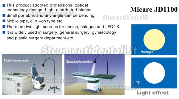 JD1100 Modello di lampade diagnostica medica a piedi