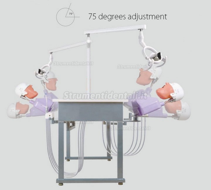 Jingle A4 Dental 2 Students training Double Teaching Manual Control Phantom Dental Simulation Unit