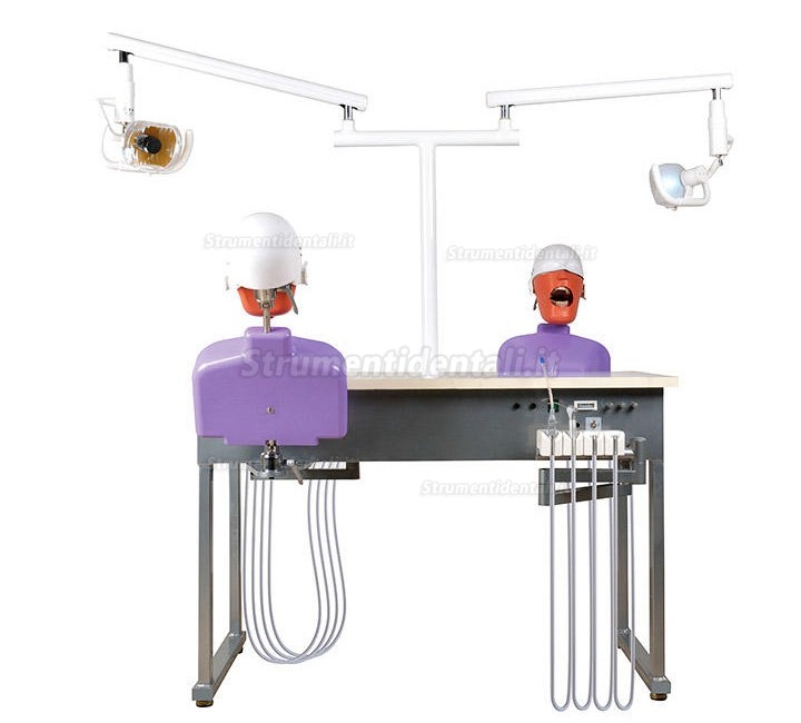 Jingle A4 Dental 2 Students training Double Teaching Manual Control Phantom Dental Simulation Unit