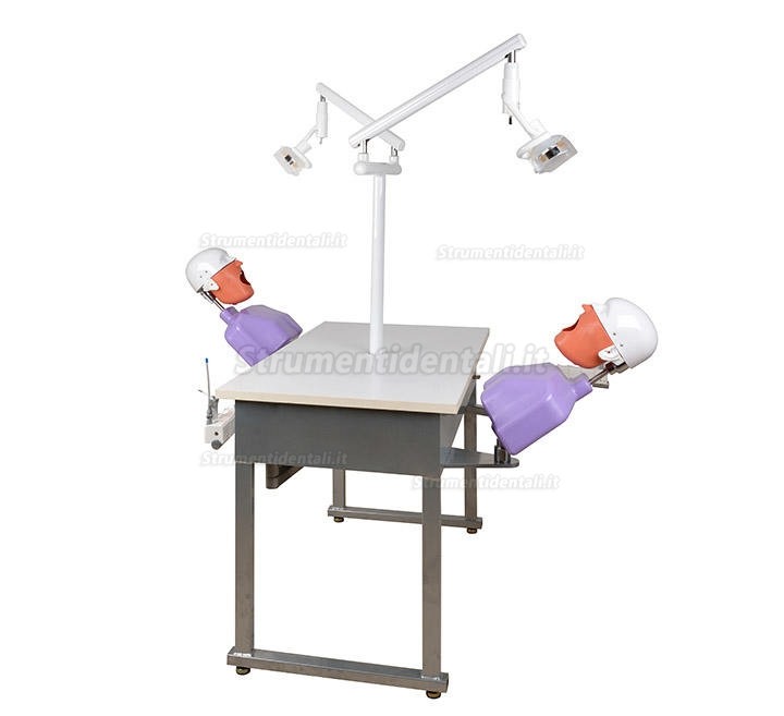 Jingle A4 Dental 2 Students training Double Teaching Manual Control Phantom Dental Simulation Unit