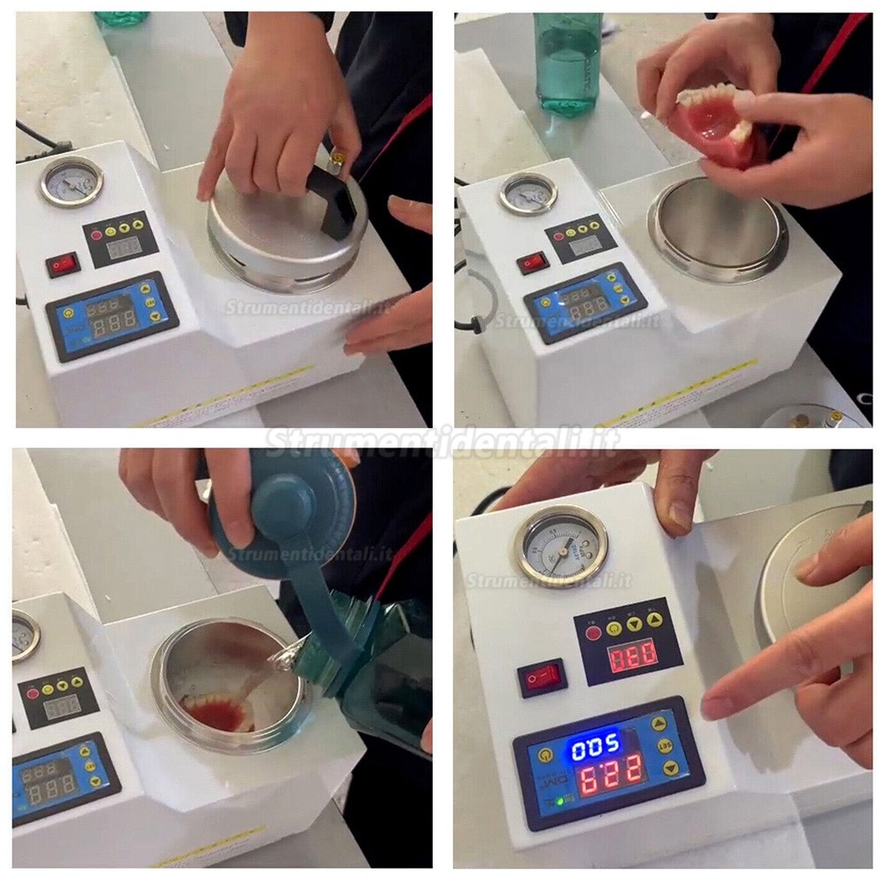 Pentola a pressione automatica per laboratorio odontoiatrico polimerizzatore dentale digitale portatile JINGUANG JG-221 Pentola a pressione automatica per laboratorio odontoiatrico polimerizzatore dentale digitale portatile JINGUANG JG-221