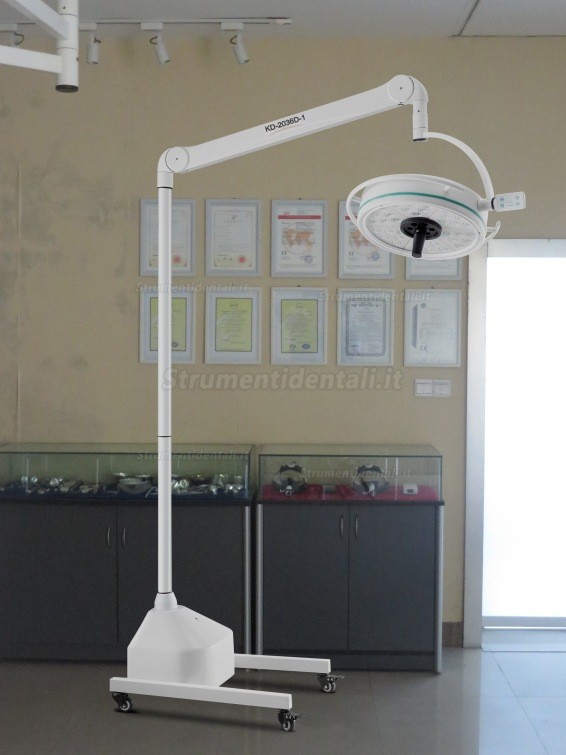 KD-2036D-3 36LED 72W Lampada dentale a luce fredda senza ombre con profondità di illuminazione regolabile (a terra, con una base)