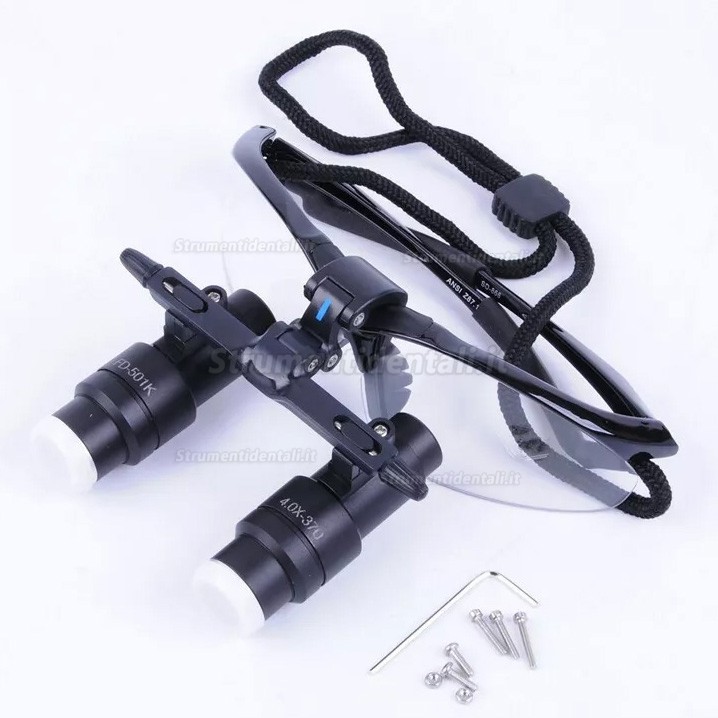 KWS FD-501K 4.0X Occhiali ingrandenti prismatici odontoiatria, Occhialini ingrandenti per dentisti