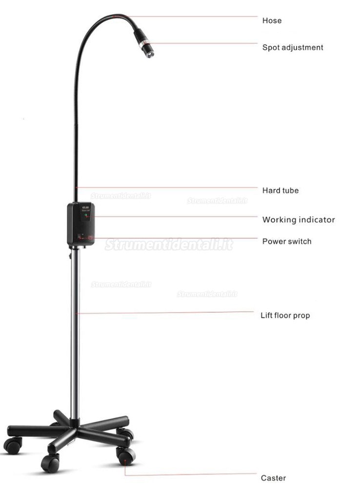 KWS KD-2005W-1 5W LED Lampade diagnostiche portatile ad alta luminosità KWS KD-2005W-1 5W LED Lampade diagnostiche portatile ad alta luminosità