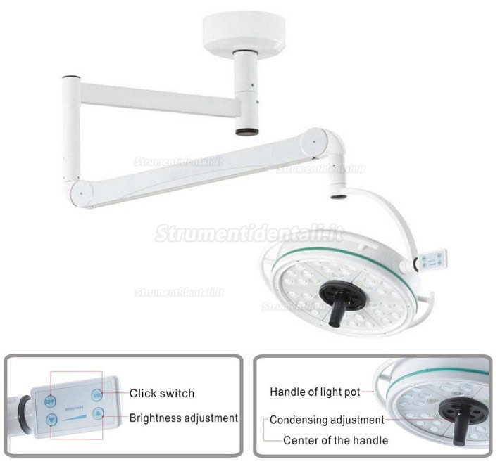 KWS KD-2036D-2 108w Lampada Da Visita Chirurgica Senza Ombra A Led A Soffitto KWS KD-2036D-2 108w Lampada Da Visita Chirurgica Senza Ombra A Led A Soffitto