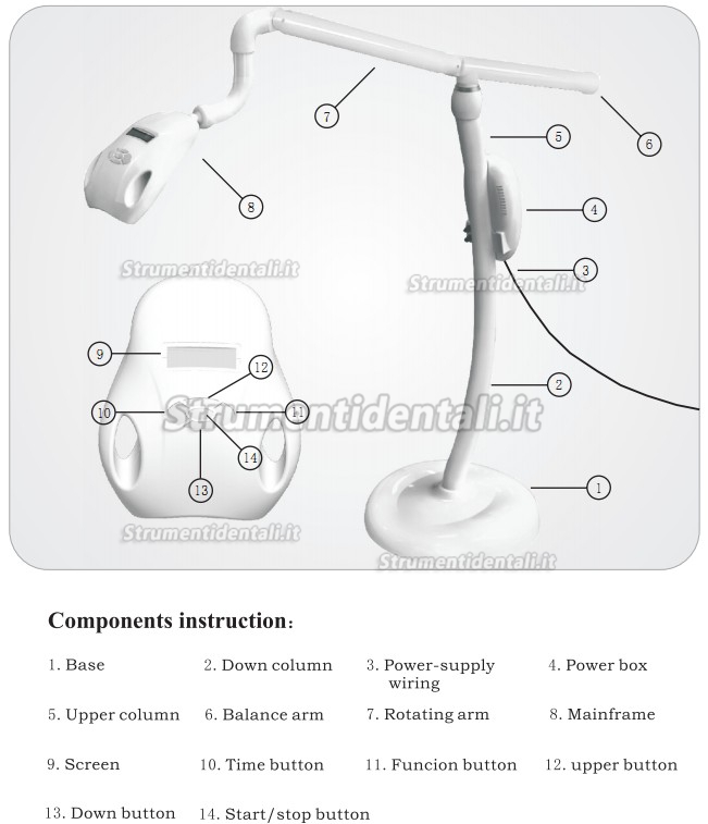 Saab® KY-M212A Lampada LED per sbiancare i denti