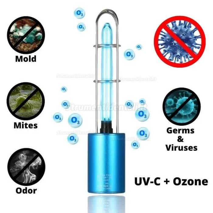 Lampada di Disinfezione Antibatterica UV,Mini Luce Lampada Germicida Ultravioletta per Sterilizzazione per Cucina/Bagno/Frigorifero/Auto