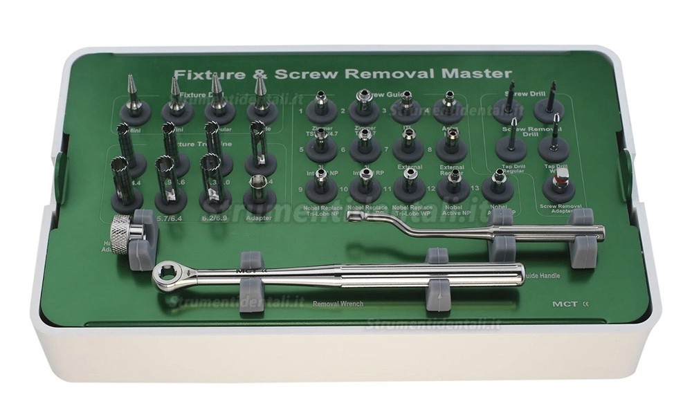 Kit rimozione & fisso impianto, Rimozione della guida di perforazione MCT FSRK-02 Kit rimozione & fisso impianto, Rimozione della guida di perforazione MCT FSRK-02