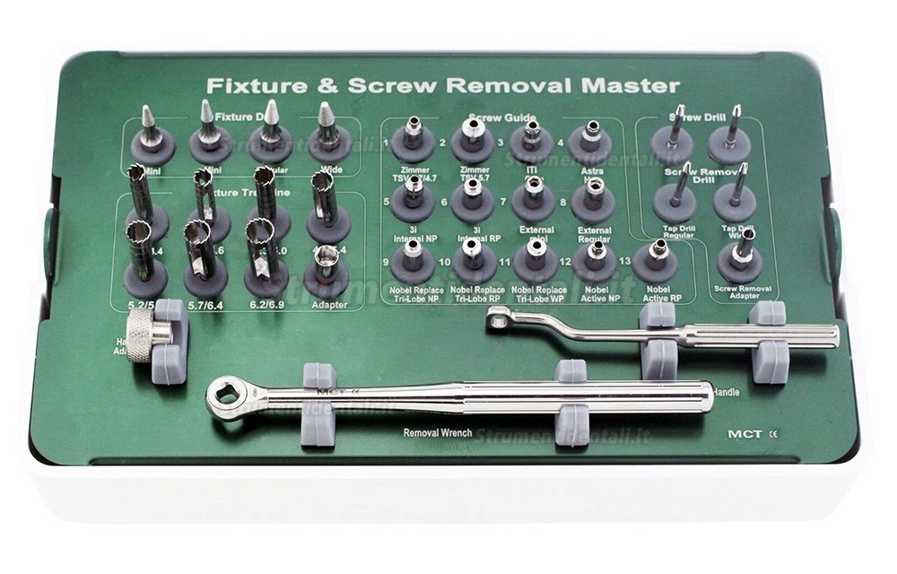 Kit rimozione & fisso impianto, Rimozione della guida di perforazione MCT FSRK-02 Kit rimozione & fisso impianto, Rimozione della guida di perforazione MCT FSRK-02