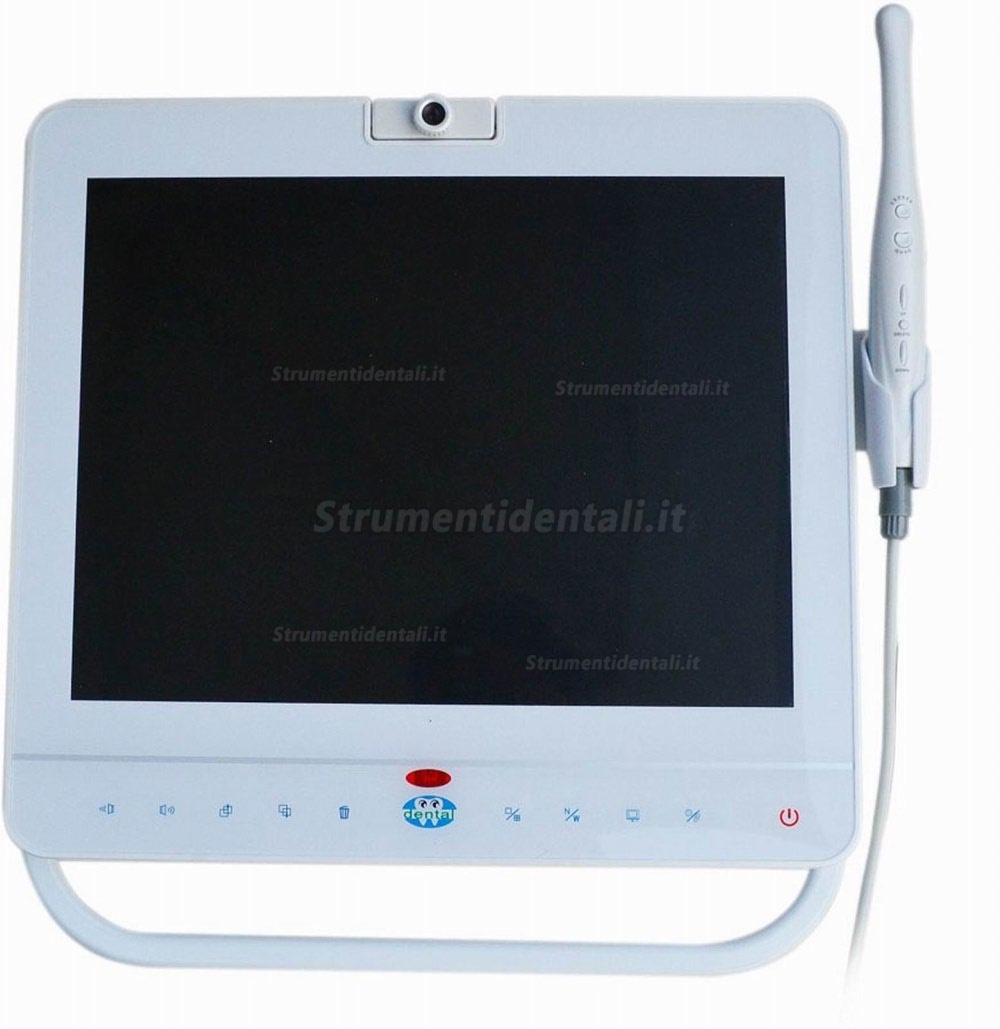 Sistema di Telecamere Intraorale Cablato da 15 Pollici con Monitor Dentale VGA+VIDEO Porta con Supportore LCD MD1500