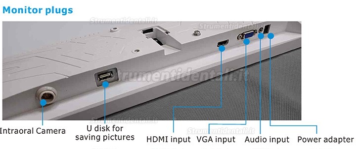 Telecamera intraorale dentale Magenta YF-2400M con monitor da 24 pollici e Wifi