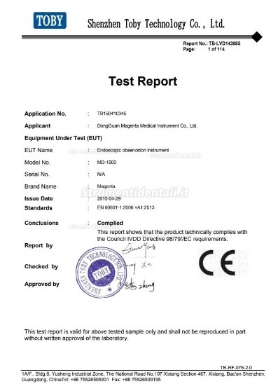 Telecamera intraorale dentale Magenta YF1700M con schermo da 17 pollici e WIFI