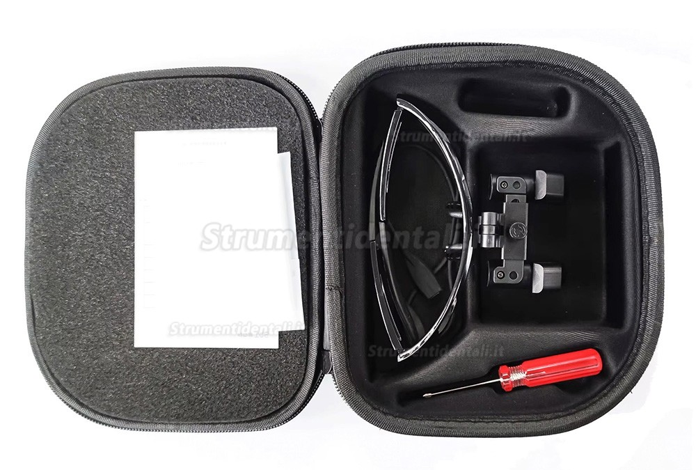 Micare EFM-550X 5.5X Occhiali ingrandenti ergonomiche odontoiatria,Occhiali ergo ingrandimento tipo flip-up