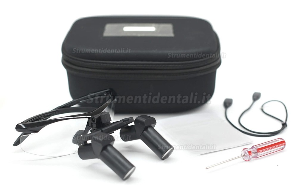 Micare EFM-650X 6.5X Occhiali ingrandenti ergonomiche odontoiatria,Occhiali ergo ingrandimento tipo flip-up