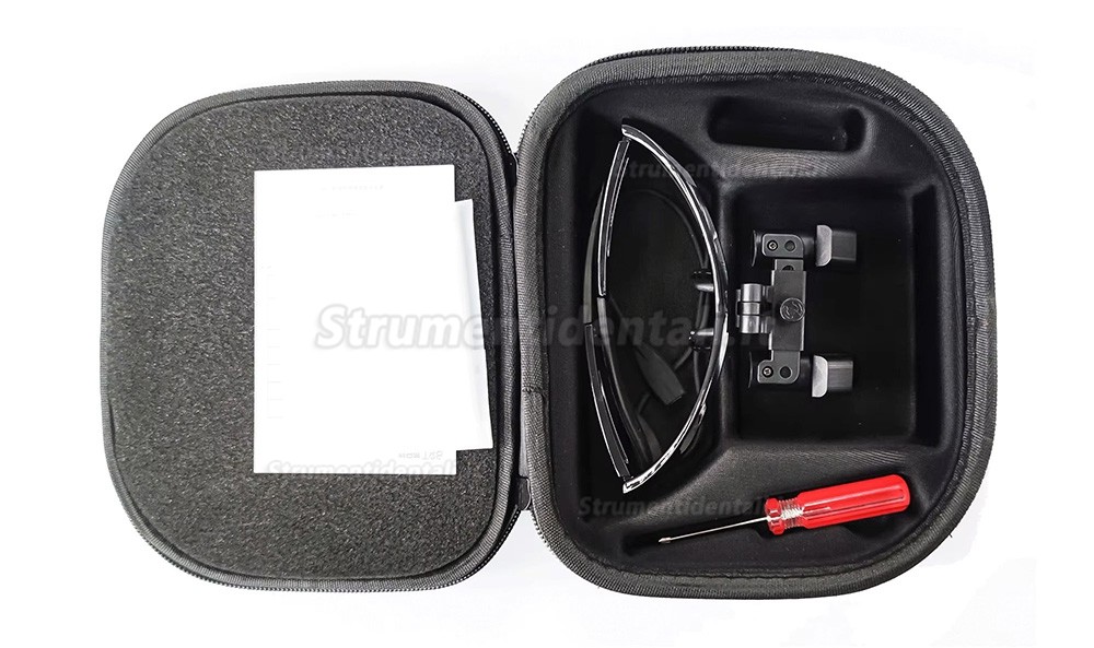Micare EFM-650X 6.5X Occhiali ingrandenti ergonomiche odontoiatria,Occhiali ergo ingrandimento tipo flip-up