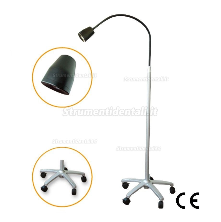 Micare JD1100 Lampade diagnostiche dentale portatile ad alta luminosità a led