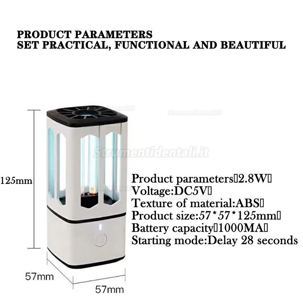 UV Lampada Di Polimerizzazione Ricaricabile Mini Lampada Di Disinfezione Uv Casa Auto Lampada Di Disinfezione Uv Casa