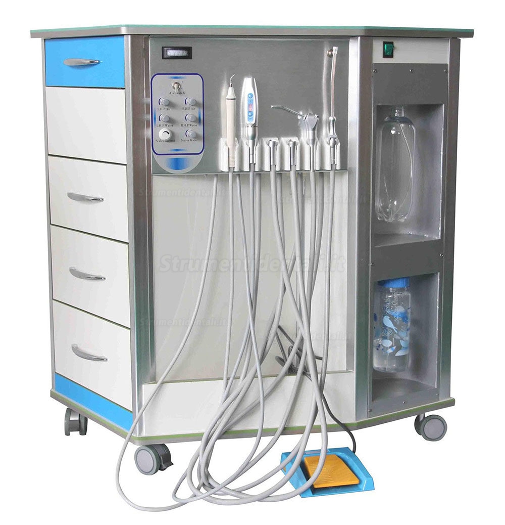 Migliori unità dentali portatili multifunzione + Compressore d'aria + armadio + cassetto 4 / 2H Migliori unità dentali portatili multifunzione + Compressore d'aria + armadio + cassetto 4 / 2H