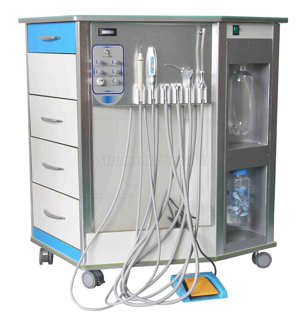 Migliori unità dentali portatili multifunzione + Compressore d'aria + armadio + cassetto 4 / 2H
