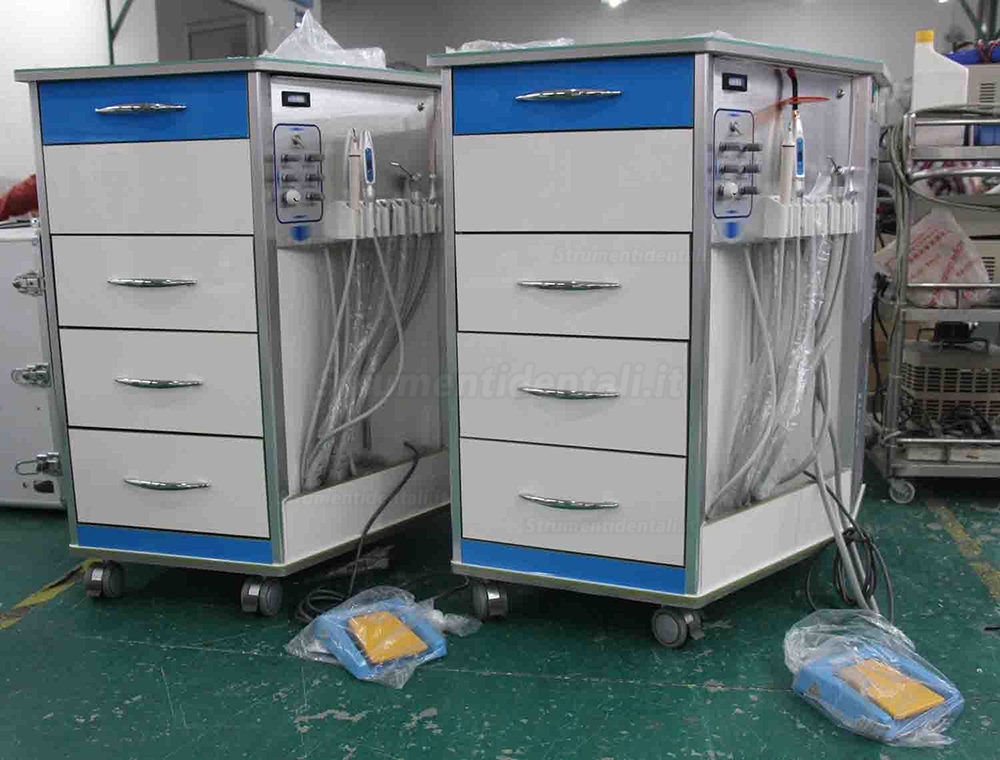 Migliori unità dentali portatili multifunzione + Compressore d'aria + armadio + cassetto 4 / 2H Migliori unità dentali portatili multifunzione + Compressore d'aria + armadio + cassetto 4 / 2H