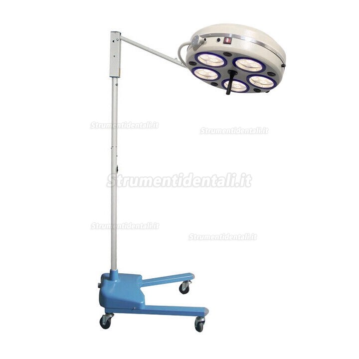 Lampada operatoria mobile odontoiatrico / lampade scialitiche dentale (5 riflettori 30 LED)