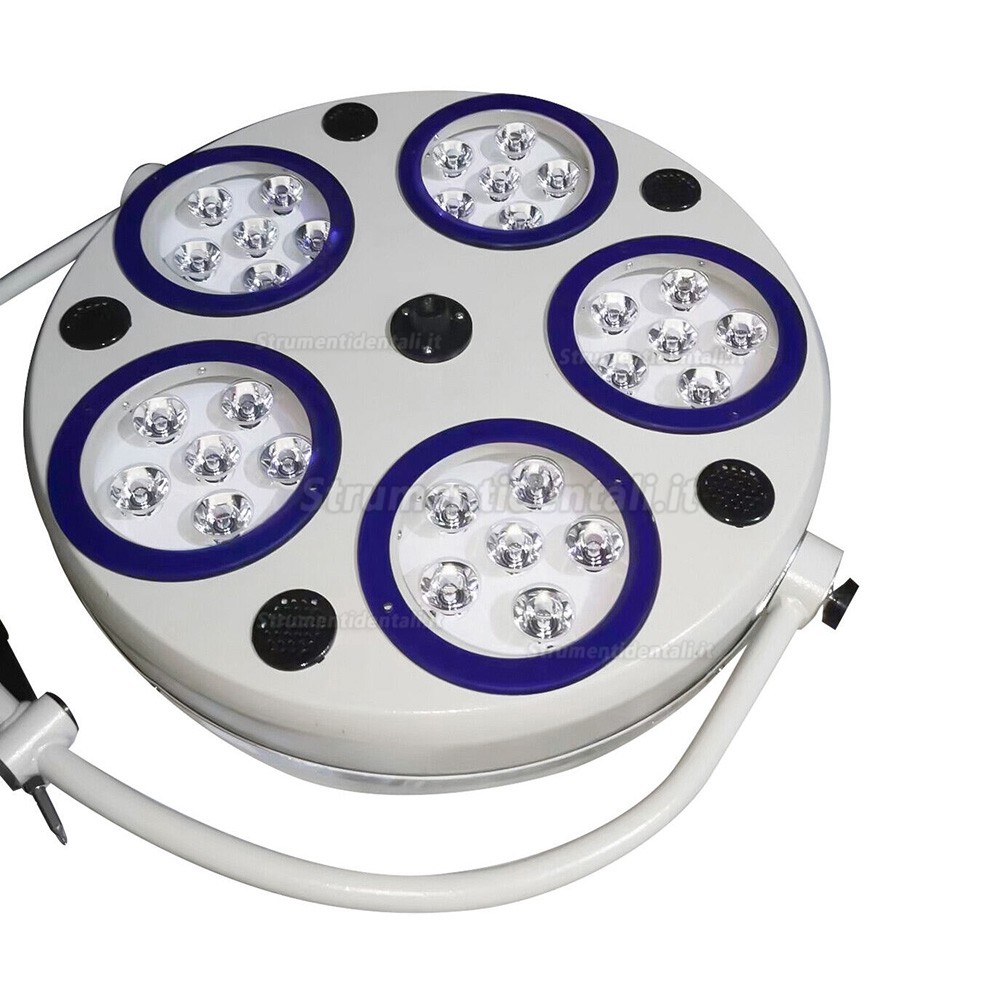 Lampada operatoria mobile odontoiatrico / lampade scialitiche dentale (5 riflettori 30 LED) Lampada operatoria mobile odontoiatrico / lampade scialitiche dentale (5 riflettori 30 LED)
