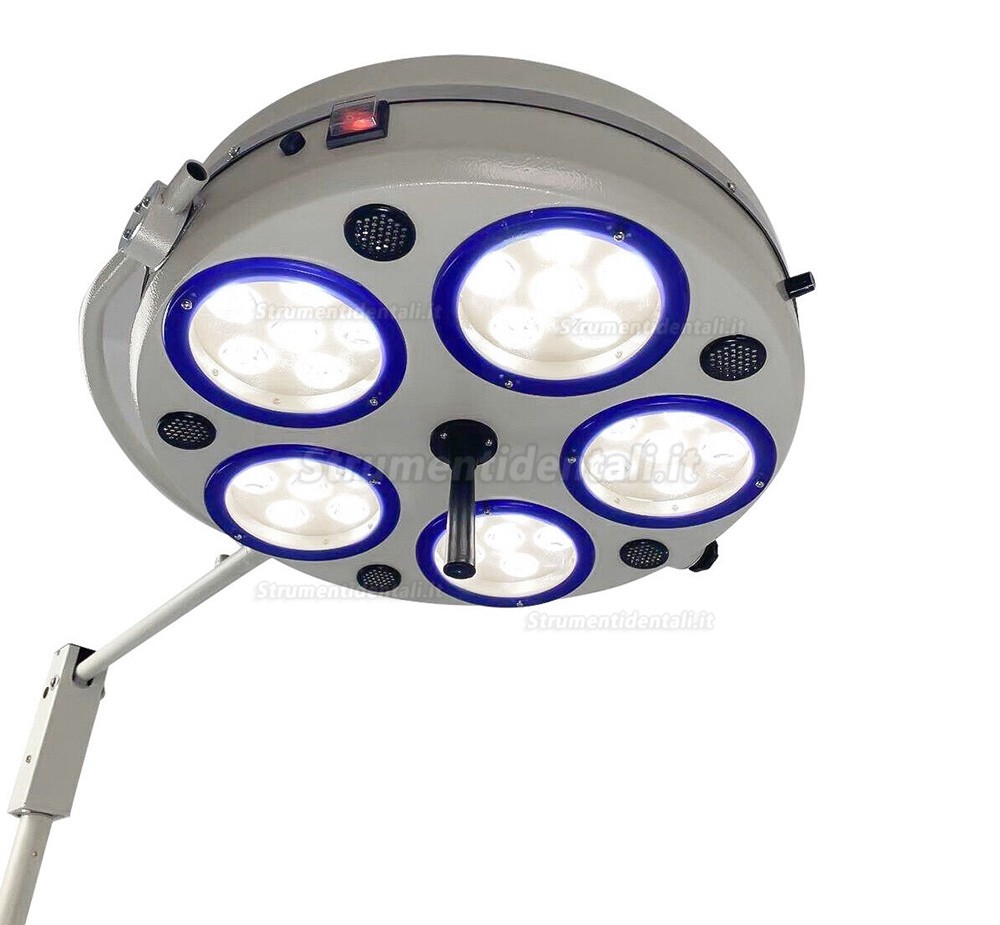 Lampada operatoria mobile odontoiatrico / lampade scialitiche dentale (5 riflettori 30 LED)