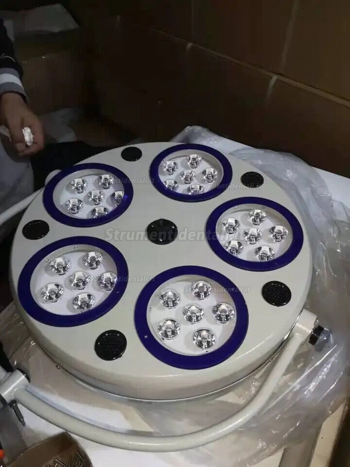 Lampada operatoria mobile odontoiatrico / lampade scialitiche dentale (5 riflettori 30 LED) Lampada operatoria mobile odontoiatrico / lampade scialitiche dentale (5 riflettori 30 LED)