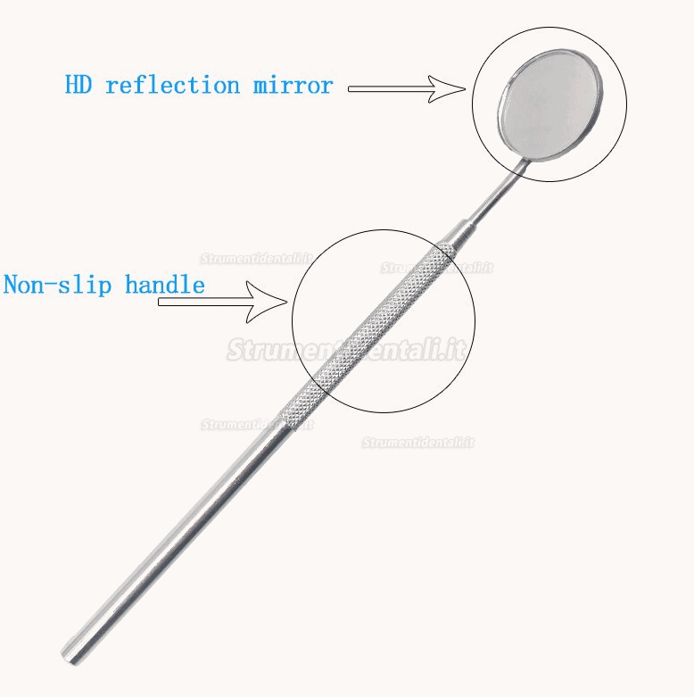 6pz/kit specchietto da dentista e sonda in acciaio inossidabile