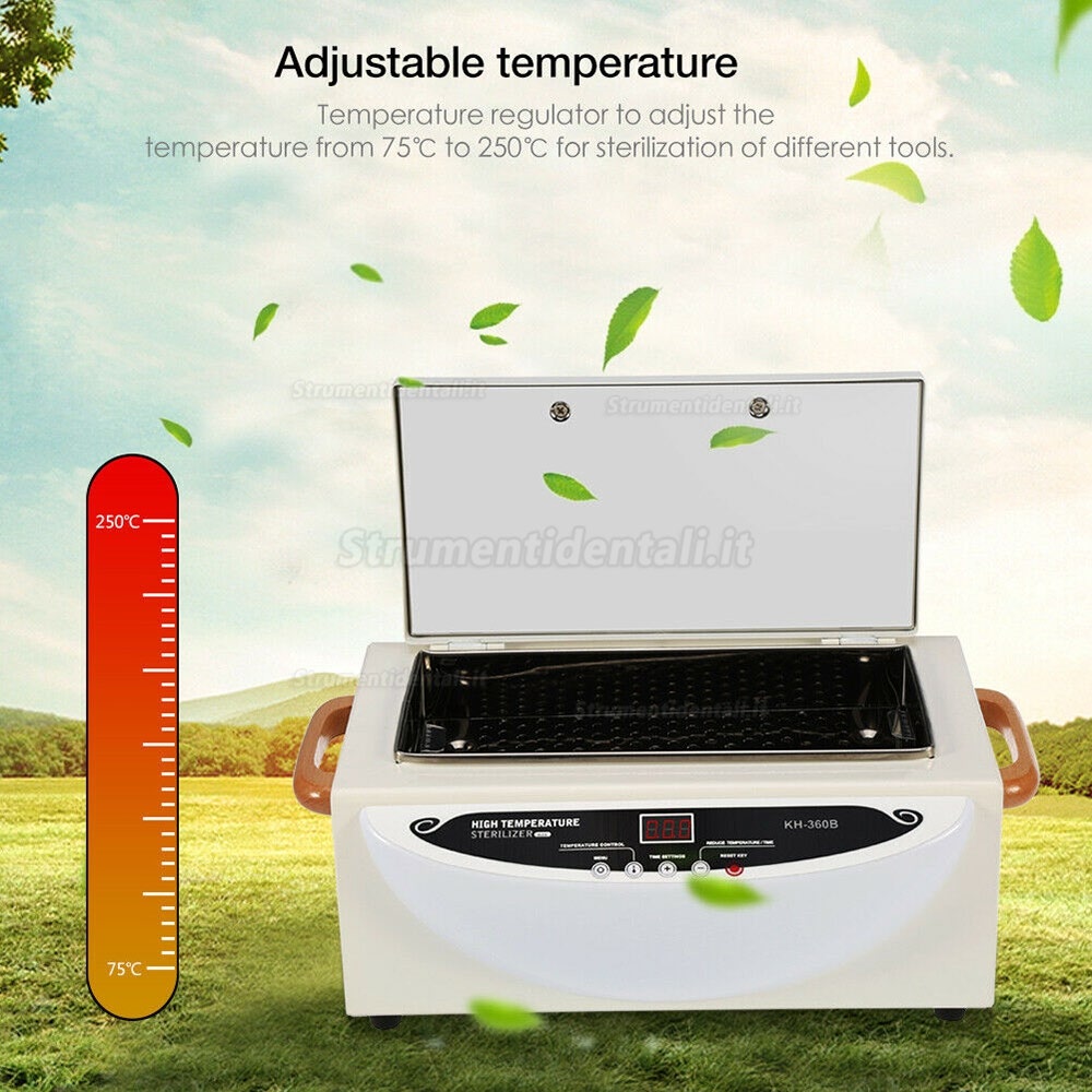 Sterilizzatore Dentale a Calore Secco Nova®Kh-360B, Tatuaggio Medico Veterinario con Controllo Display Digitale Sterilizzatore Dentale a Calore Secco Nova®Kh-360B, Tatuaggio Medico Veterinario con Controllo Display Digitale