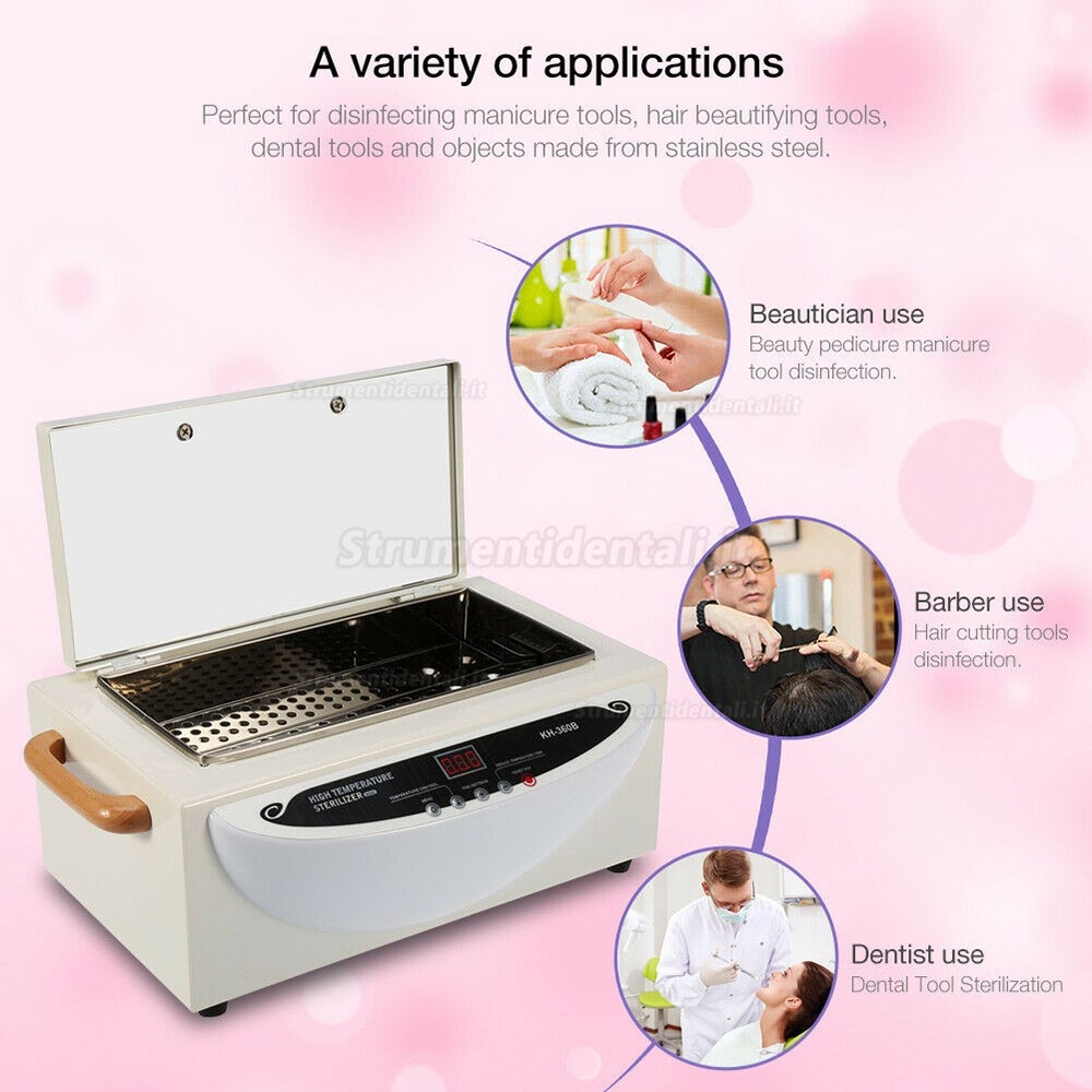 Sterilizzatore Dentale a Calore Secco Nova®Kh-360B, Tatuaggio Medico Veterinario con Controllo Display Digitale Sterilizzatore Dentale a Calore Secco Nova®Kh-360B, Tatuaggio Medico Veterinario con Controllo Display Digitale