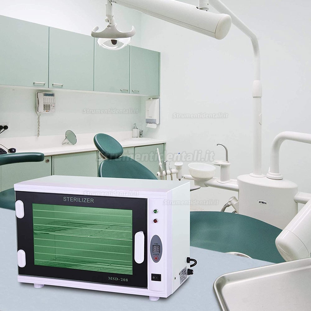 Sterilizzatore per Utensili a Raggi Ultravioletti 8L con Strumenti Dentali Regolarmente Sterilizzati Attrezzatura per Salone di Bellezza della Pelle del Viso