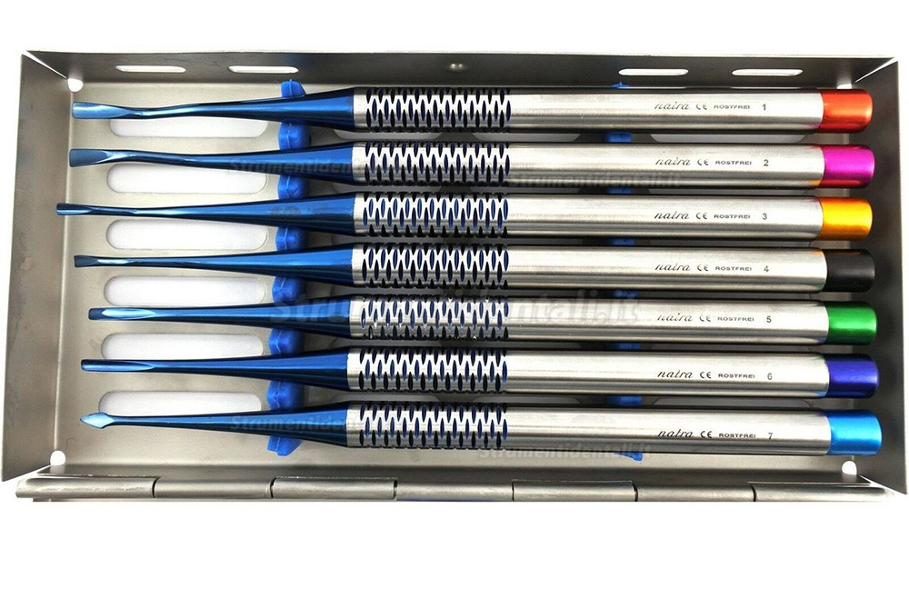 7 Pz/set Leva dentista (pdl elevatore odontoiatrico)