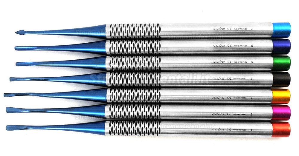 7 Pz/set Leva dentista (pdl elevatore odontoiatrico)